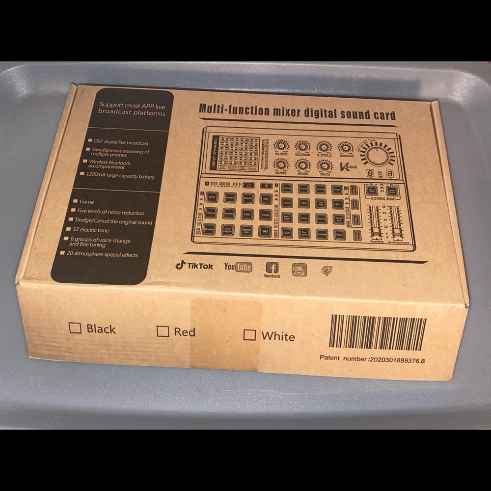 K300 Bluetooth Live Sound Card w/ Sound Effects & Voice Changer